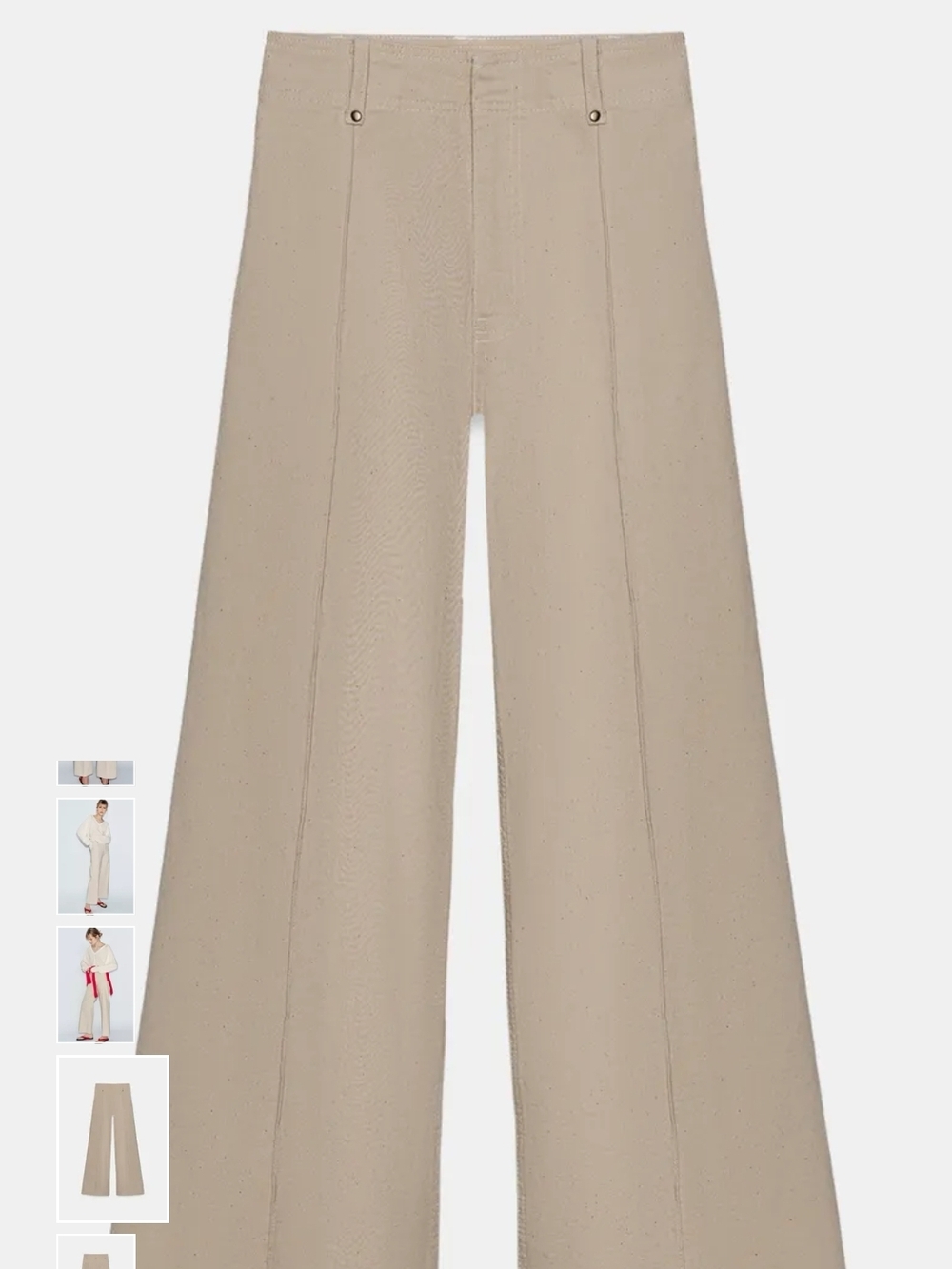 Zara High Waist Wide Leg Jeans